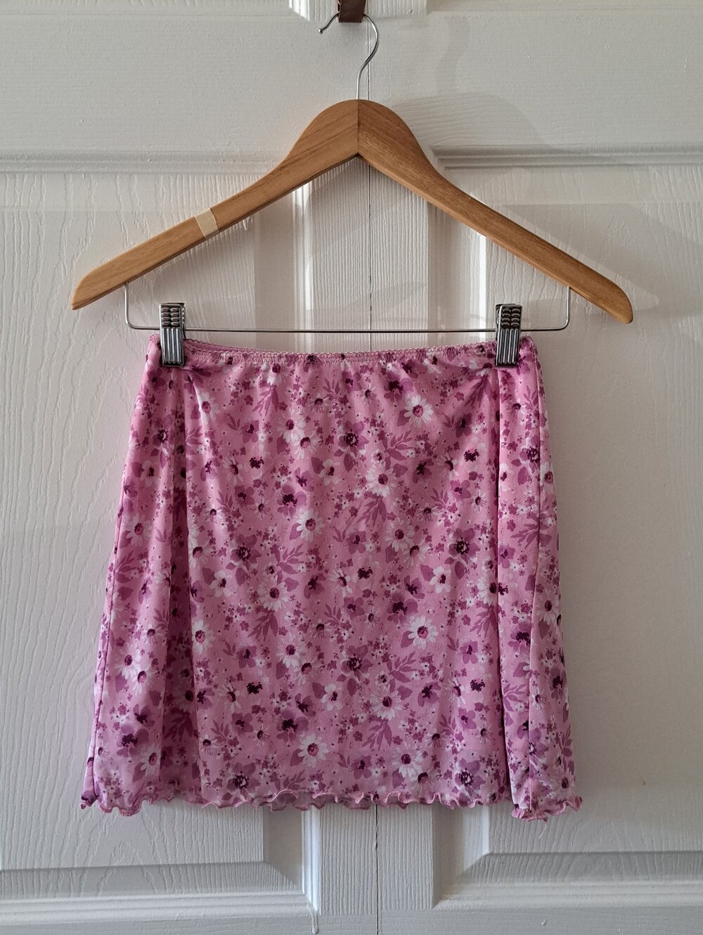 art class Pink Floral Mini Skirt